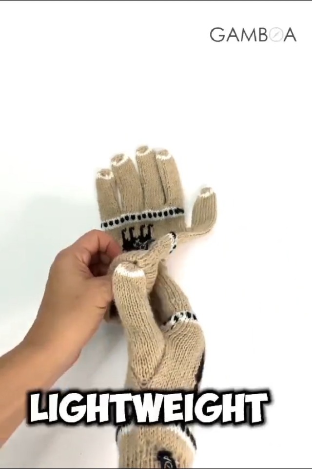 Gamboa Alpaca Wool Gloves for Women Winter Knit Mittens for Womens